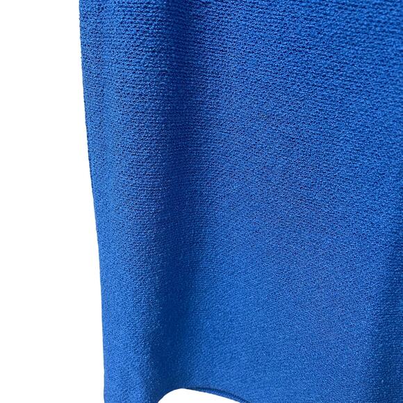 St. John Collection by Marie Gray Santana Knit Knee Skirt Light Blue 6 AS IS - Picture 5 of 5